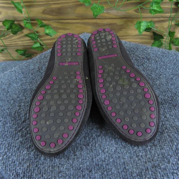 Lands' End Women's Ballet Brown Suede Sz 8 Wide Gently Used 2025 - Picture 6 of 6